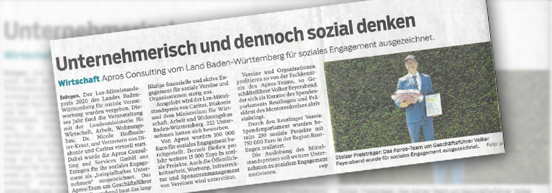 Auszeichnung Mittelstandspreis APROS